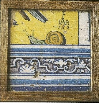 egel uit het hertogelijk Paleis te Vila Viçosa, gedateerd 1558, gemerkt F IAB